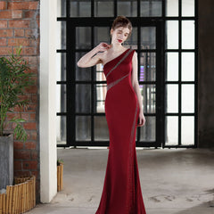 One-Shoulder Fishtail Dress