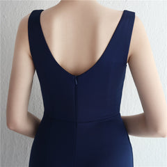 Elegant V-Neck Split Maxi Dress