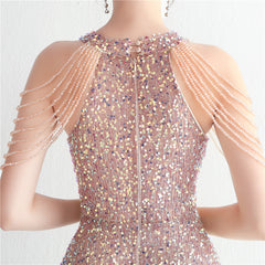 Sequined Split Maxi Dress