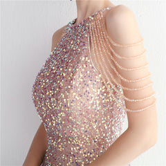 Sequined Split Maxi Dress