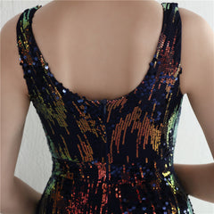 Sequined Split Maxi Dress