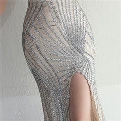 One-Shoulder Sequin Maxi Dress