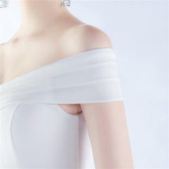 Off-Shoulder Maxi Split Dress