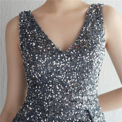 Sequined Fishtail Maxi Dress