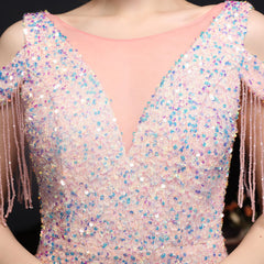 Sequin Fishtail Maxi Dress