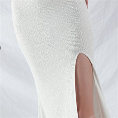 V-Neck Split Maxi Dress