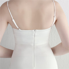 V-Neck Split Fishtail Maxi Dress