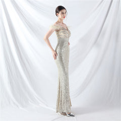 V-Neck Split Maxi Dress