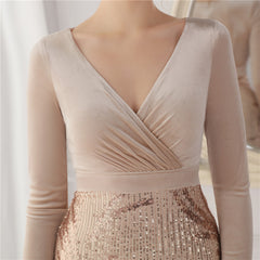 Sequin Fishtail Maxi Dress