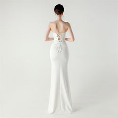 Sweetheart Cutout Boned Maxi Dress