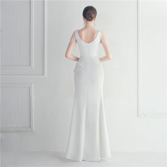 Beaded Fringe Split Maxi Dress