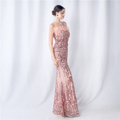 Sequined Split Maxi Dress