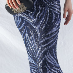 Off-Shoulder Corset Maxi Dress