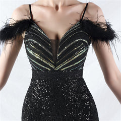 V-Neck Split Maxi Dress