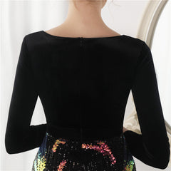 Sequin Fishtail Maxi Dress