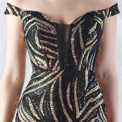 Off-Shoulder Corset Maxi Dress