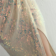 Sequined Split Maxi Dress