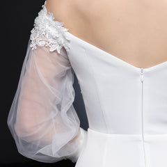 Lace Rhinestone Fishtail Maxi Dress