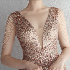 Sequin Fishtail Maxi Dress