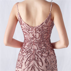 Sequin Mesh Maxi Dress