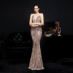 Sequined Fishtail Dress