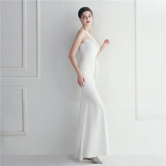 Ruffled One-Shoulder Maxi Dress