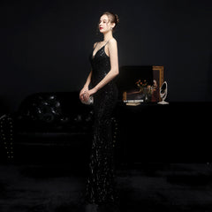 Sequined Fishtail Dress