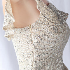 One-Shoulder Sequin Dress