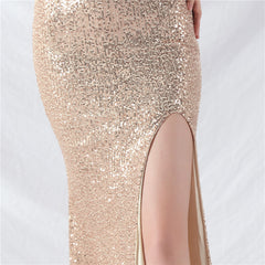 V-Neck Split Maxi Dress