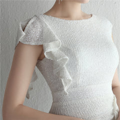 Sequined Split Fishtail Maxi Dress