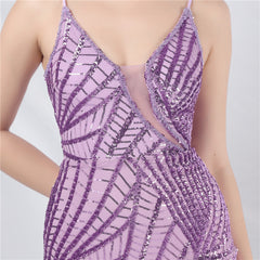 Sequined Split Maxi Dress