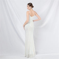 Sequined Split Maxi Dress