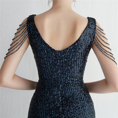 Ombre Sequin Maxi Dress