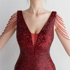 Ombre Sequin Maxi Dress