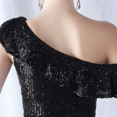 One-Shoulder Sequin Dress