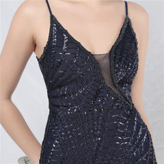 Sequined Split Maxi Dress