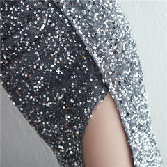 Sequined Fishtail Maxi Dress