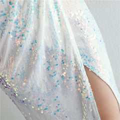 Sequined Split Maxi Dress