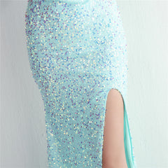 Sequined Fishtail Maxi Dress