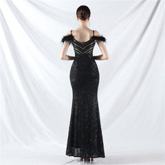 V-Neck Split Maxi Dress