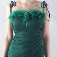 Strapless Slit Maxi Dress