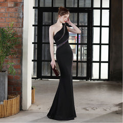 One-Shoulder Fishtail Dress
