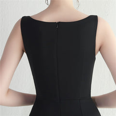 Rhinestone Mesh Split Maxi Dress