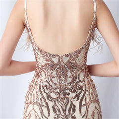 Sequined Split Maxi Dress