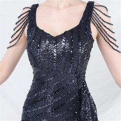 Sequin Split Maxi Dress