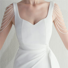 Beaded Fringe Split Maxi Dress