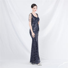 Sequin Split Maxi Dress