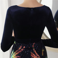 Sequin Fishtail Maxi Dress