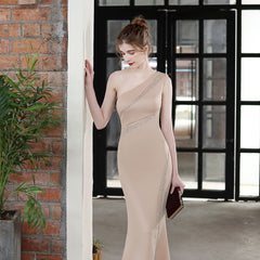 One-Shoulder Fishtail Dress