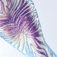 One-Shoulder Sequined Ostrich Feather Dress